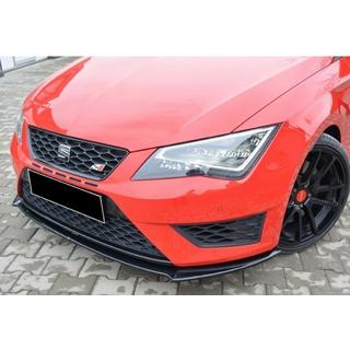 Front Lip Spoiler DPT (Cupra, 2013-2016, Gloss Black) Seat Leon 2013-2020 photo 1