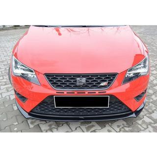 Front Lip Spoiler DPT (Cupra, 2013-2016, Gloss Black) Seat Leon 2013-2020 photo 3