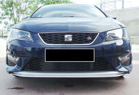 Seat Leon 2013-2020 Front Lip DPT V-2 (2013-2016, Gloss Black) photo 2