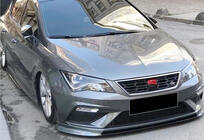 Seat Leon 2013-2020 Front Lip DPT V-2 (2017-2020, Gloss Black) photo 1