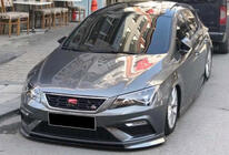 Seat Leon 2013-2020 Front Lip DPT V-2 (2017-2020, Gloss Black) photo 2