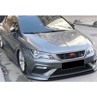 Front Lip DPT V-2 (2017-2020, Gloss Black) Seat Leon 2013-2020 photo 1