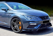 Seat Leon 2013-2020 Front Lip DPT V-3 (2017-2020, Gloss Black) photo 2