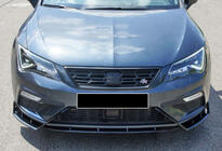 Seat Leon 2013-2020 Front Lip DPT V-3 (2017-2020, Gloss Black) photo 3