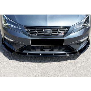 Front Lip DPT V-3 (2017-2020, Gloss Black) Seat Leon 2013-2020 photo 1