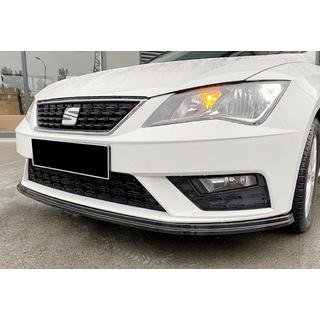 Front Lip DPT V-4 (2017-2020, Gloss Black) Seat Leon 2013-2020 photo 1