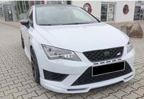 Seat Leon 2013-2020 Front Lip DPT V-5 (2017-2020, Gloss Black) photo 4