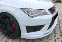 Seat Leon 2013-2020 Front Lip DPT V-5 (2017-2020, Gloss Black) photo 3