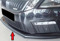 Skoda Octavia III A7 2013-2019 Front Lip DPT V-2 (2017-2019 RS, Gloss Black) photo 1
