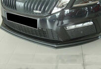 Skoda Octavia III A7 2013-2019 Front Lip DPT V-2 (2017-2019 RS, Gloss Black) photo 3