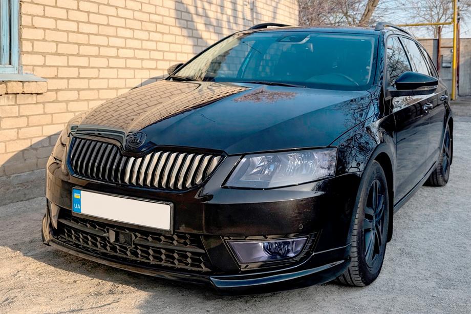 Skoda Octavia III A7 2013-2019 Front lip DPT V-1 (2013-2017, primed) Image