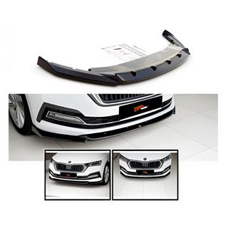 Front Lip Spoiler DPT (Gloss Black) Skoda Octavia IV A8 2020- photo 2