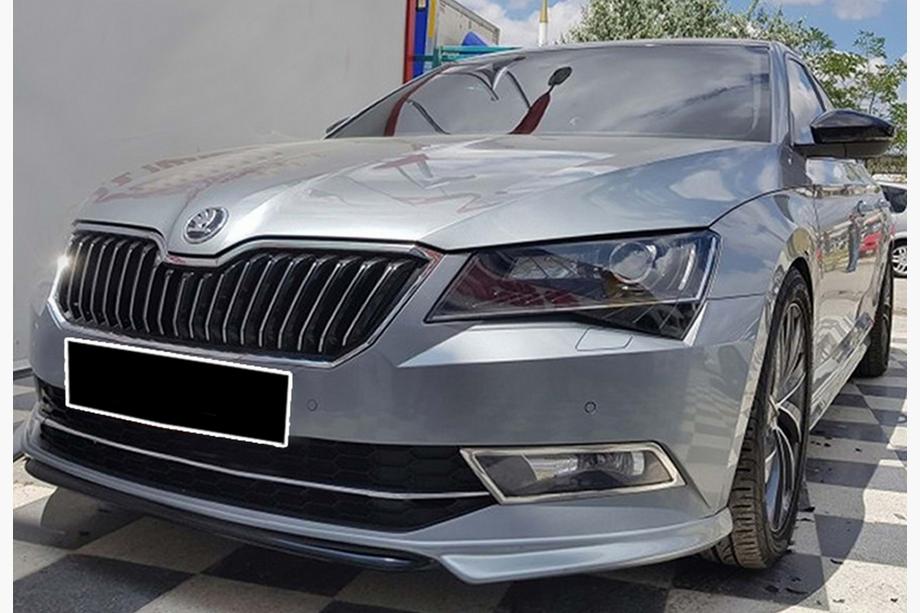 Skoda Superb 2015-2024 Front Lip DPT V-1 (2015-2020, Gloss Black) Image