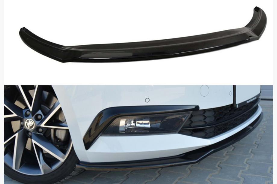 Skoda Superb 2015-2024 Front Lip DPT V-2 (2015-2020, Gloss Black) Image