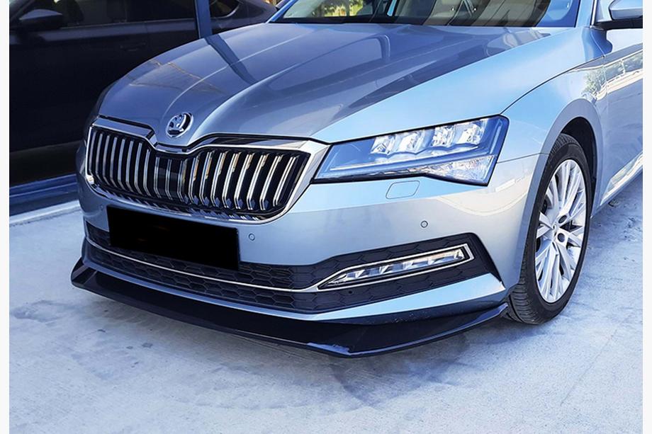 Skoda Superb 2015-2024 Front Lip DPT V-3 (2015-2020, Gloss Black) Image