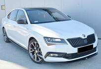 Skoda Superb 2015-2024 Front bumper lip DPT V-4 (2015-2020, Gloss Black) photo 1