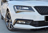 Skoda Superb 2015-2024 Front bumper lip DPT V-4 (2015-2020, Gloss Black) photo 2