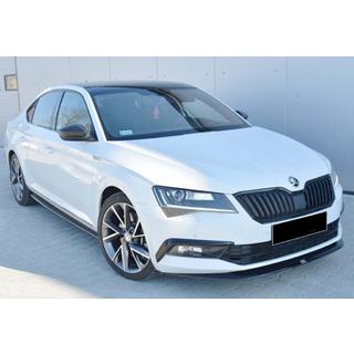 Front bumper lip DPT V-4 (2015-2020, Gloss Black) photo 1