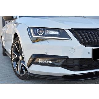 Front bumper lip DPT V-4 (2015-2020, Gloss Black) photo 2