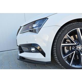 Front bumper lip DPT V-4 (2015-2020, Gloss Black) photo 3