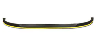 Universal Front Lip Spoiler DPT Yellow (ABS, Gloss Black) photo 1