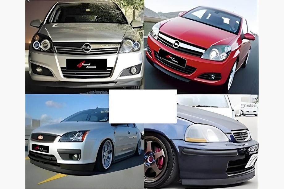 Universal Front Lip Spoiler DPT V-3 (ABS, Gloss Black) Image