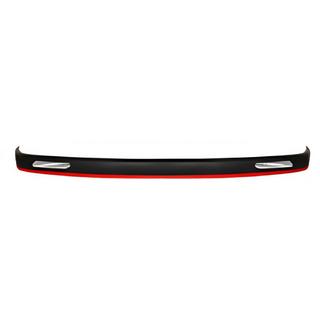 Universal Front Lip Spoiler DPT Red V-1 (ABS, Gloss Black)