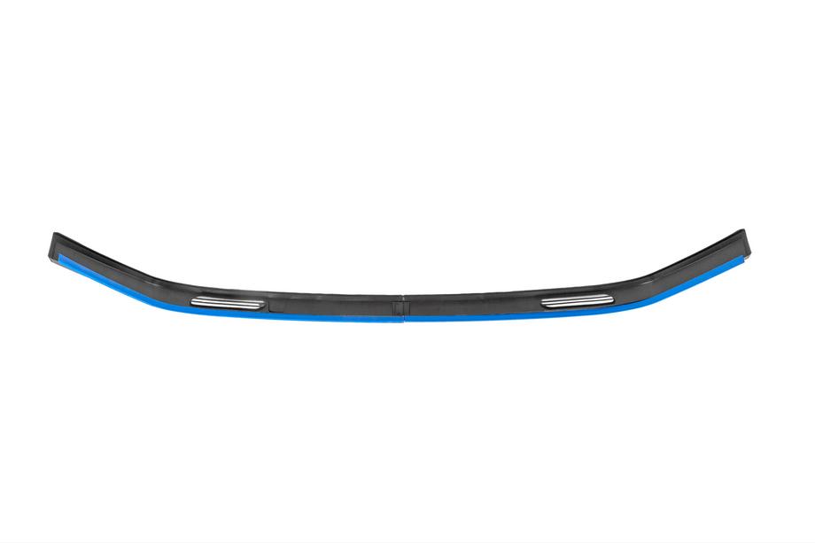 Universal Front Lip Spoiler DPT Blue V-1 (ABS, Gloss Black) Photo 5