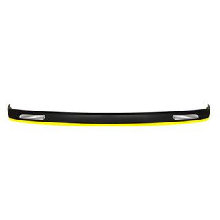 Universal Front Lip Spoiler DPT Yellow V-1 (ABS, Gloss Black)