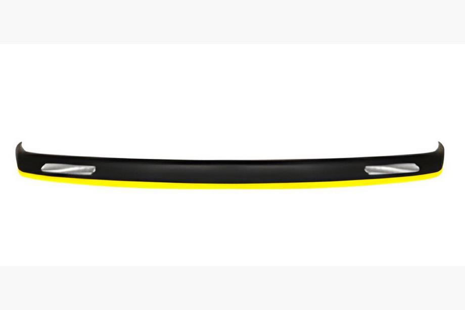 Universal Front Lip Spoiler DPT Yellow V-1 (ABS, Gloss Black) Image