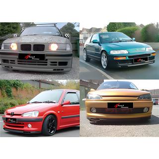 Universal Front Lip Spoiler DPT V-7 (ABS, Gloss Black)