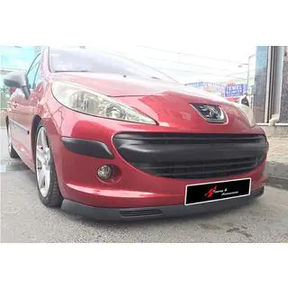 Universal Front Lip Spoiler DPT V-8 (ABS, Gloss Black) photo 1