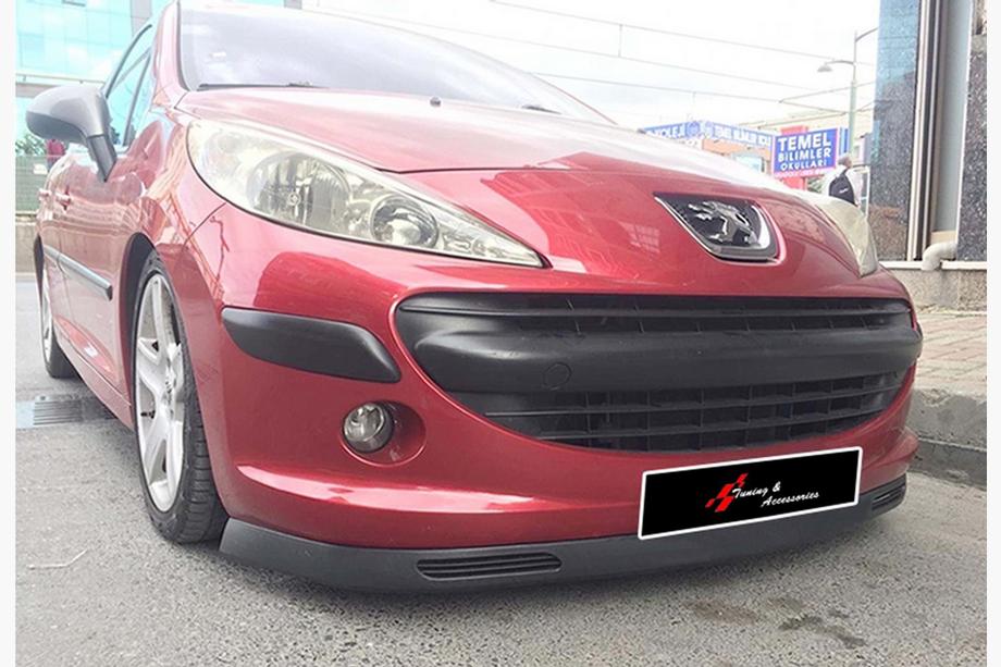 Universal Front Lip Spoiler DPT V-8 (ABS, Gloss Black) Image