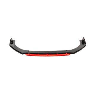 Universal Front Lip Spoiler DPT Red V-2 (ABS, Gloss Black) photo 2