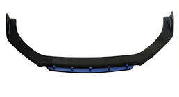 Universal Front Lip Spoiler DPT Blue V-2 (ABS, Gloss Black) photo 1
