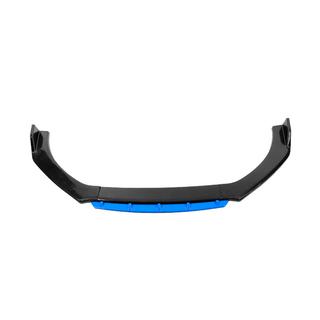 Universal Front Lip Spoiler DPT Blue V-2 (ABS, Gloss Black) photo 1
