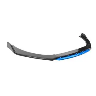 Universal Front Lip Spoiler DPT Blue V-2 (ABS, Gloss Black) photo 4