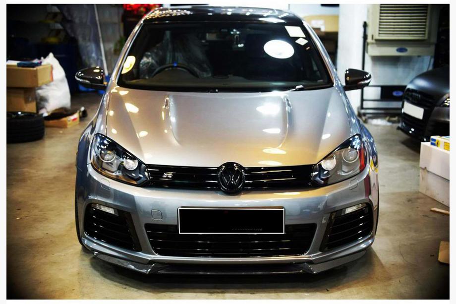 Volkswagen Golf 6 2008-2014 Front Lip DPT V-1 (Gloss Black) Photo 1