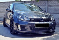 Volkswagen Golf 6 2008-2014 Front Lip DPT V-2 (for GTI, Gloss Black) photo 2