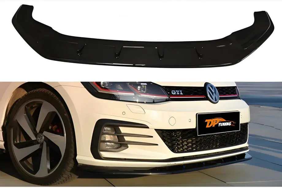 Volkswagen Golf 7/E-Golf 2012-2020 Front Lip DPT V-1 (for GTI, 2017-2019, Gloss Black) Image