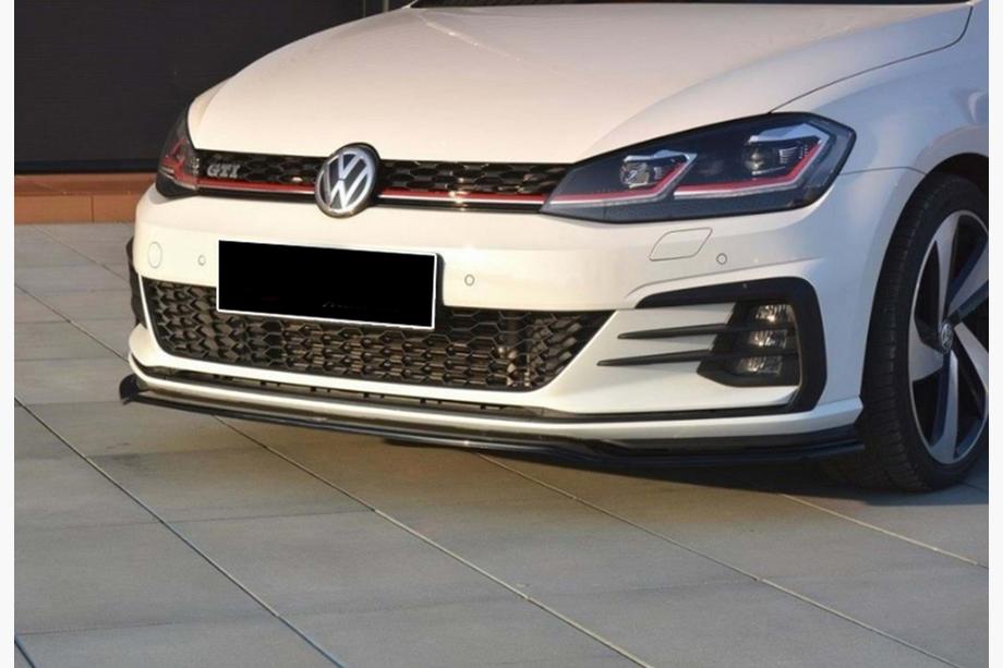 Volkswagen Golf 7/E-Golf 2012-2020 Front Lip DPT V-2 (for GTI, 2017-2019, Gloss Black) Photo 1