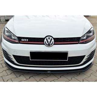 Front Lip Spoiler DPT V-2 (for GTI, 2012-2017, Gloss Black) Volkswagen Golf 7/E-Golf 2012-2020 photo 3