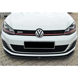 Front Lip Spoiler DPT V-2 (for GTI, 2012-2017, Gloss Black) photo 3