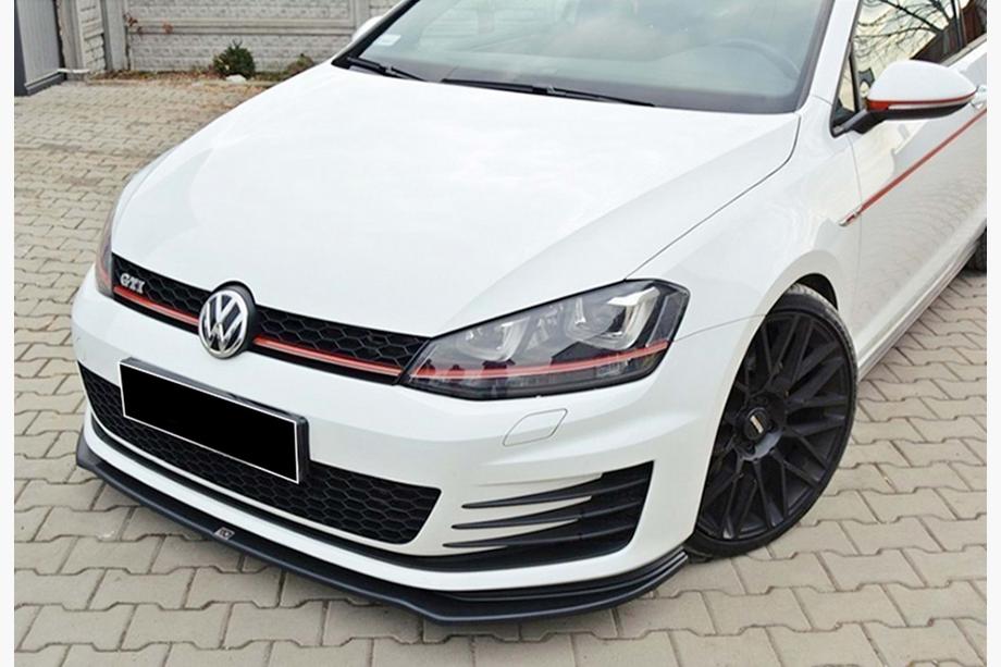 Volkswagen Golf 7/E-Golf 2012-2020 Front Lip Spoiler DPT V-2 (for GTI, 2012-2017, Gloss Black) Photo 5