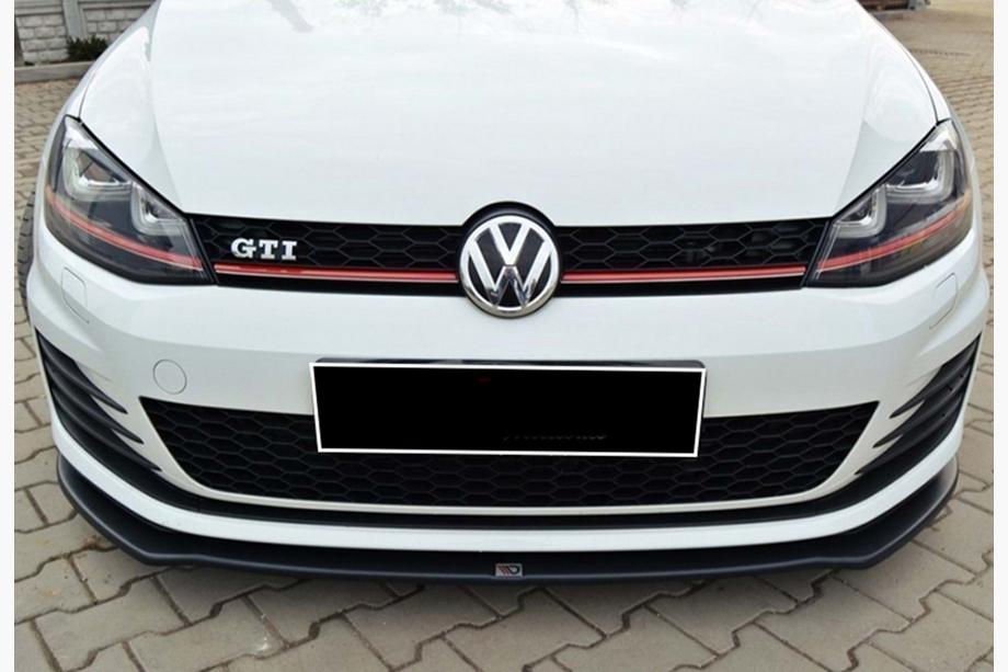 Volkswagen Golf 7/E-Golf 2012-2020 Front Lip Spoiler DPT V-2 (for GTI, 2012-2017, Gloss Black) Photo 3