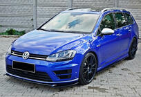 Volkswagen Golf 7/E-Golf 2012-2020 Front Lip Spoiler DPT V-2 (for R / R-Line HB, 2012-2017, Gloss Black) photo 1