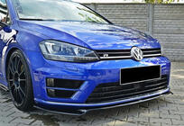 Volkswagen Golf 7/E-Golf 2012-2020 Front Lip Spoiler DPT V-2 (for R / R-Line HB, 2012-2017, Gloss Black) photo 2
