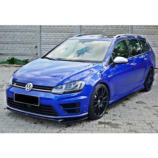 Front Lip Spoiler DPT V-2 (for R / R-Line HB, 2012-2017, Gloss Black) Volkswagen Golf 7/E-Golf 2012-2020 photo 1