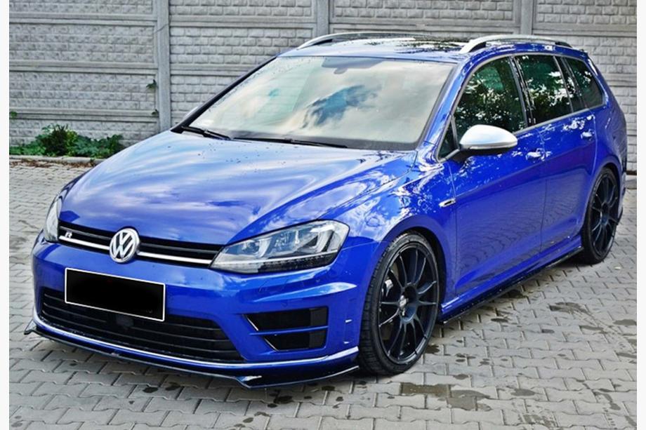 Volkswagen Golf 7/E-Golf 2012-2020 Front Lip Spoiler DPT V-2 (for R / R-Line HB, 2012-2017, Gloss Black) Image