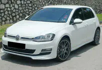 Volkswagen Golf 7/E-Golf 2012-2020 Front Lip DPT V-5 (for OEM bumper, 2012-2017, Gloss Black) photo 3